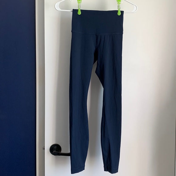 LULULEMON Navy Blue Wunder Under High Rise Leggings size 2 - Picture 5 of 9